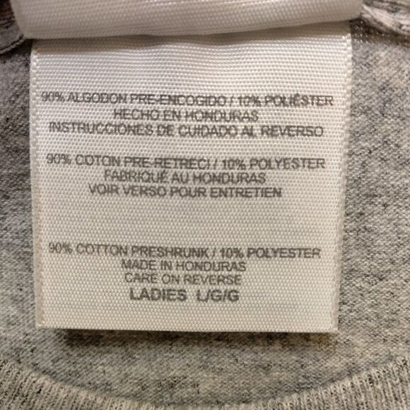 LARGE Heather Gray T Shirt Ladies - Zoo Animals NEW - Picture 7 of 12